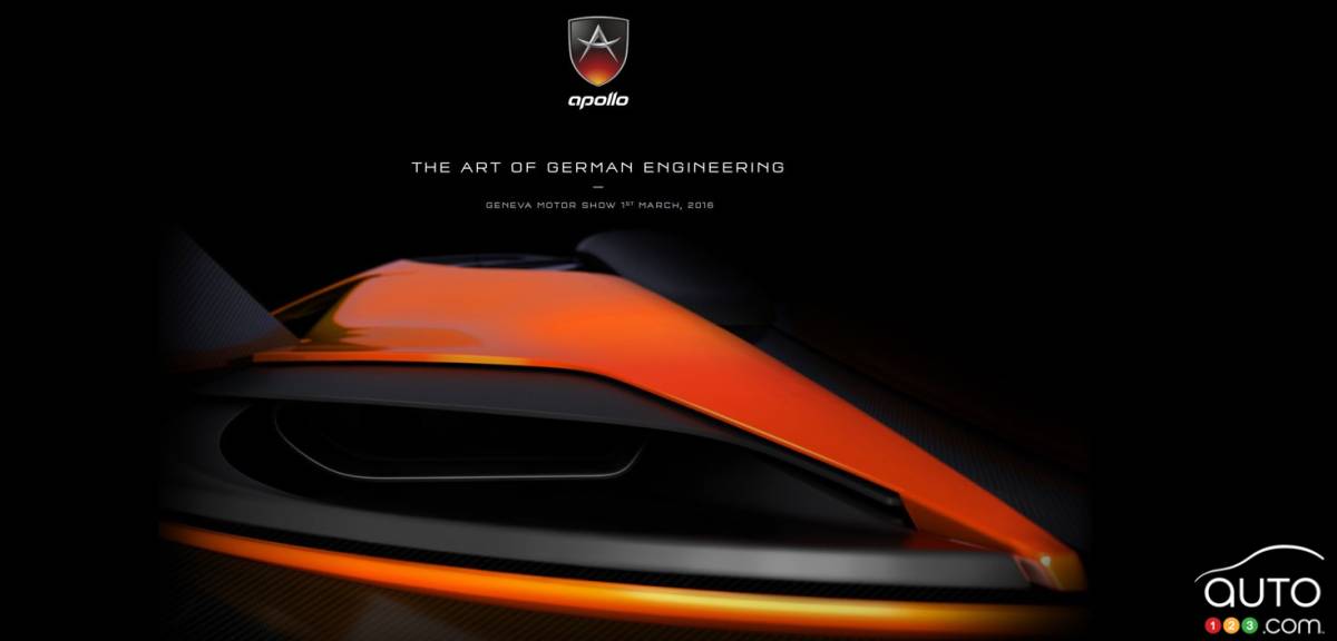 Genève 2016 : Apollo Automobil présentera un véhicule en première mondiale